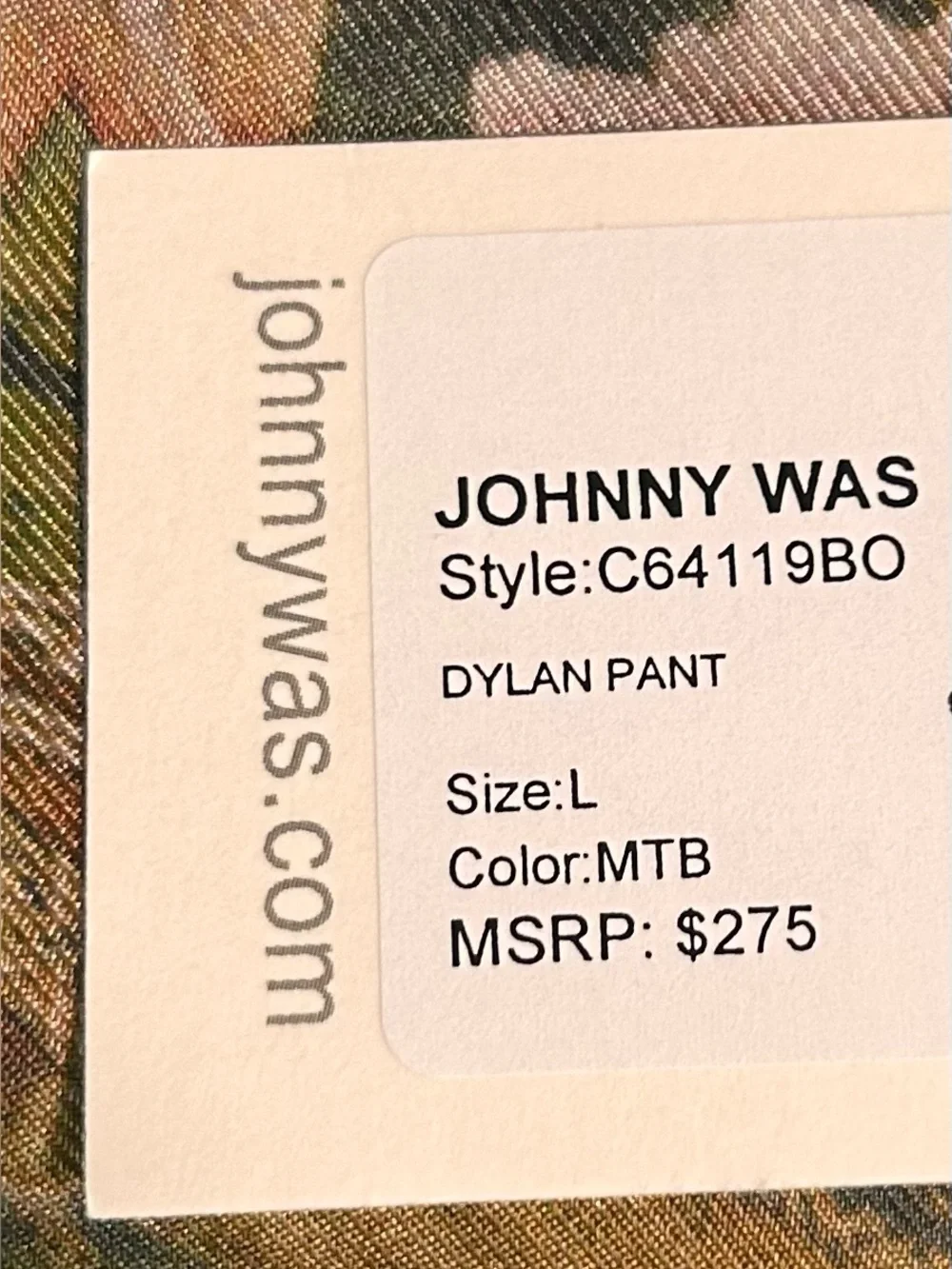 Johnny Was Dylan Pant Silk Floral Wideleg Palazzo Pants Large NWT MSRP $275 Chic - Picture 12 of 16